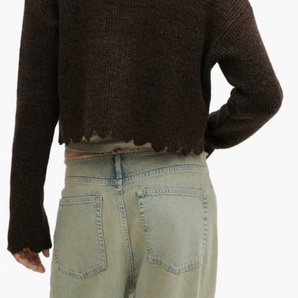 Mango Aranya Scallop Trim Zip Cardigan - Picture 2 of 11